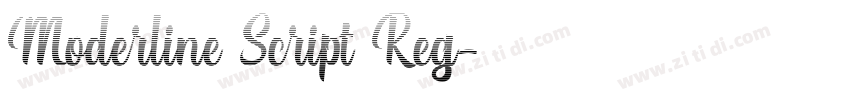 Moderline Script Reg字体转换 Moderline Script Reg字体转换